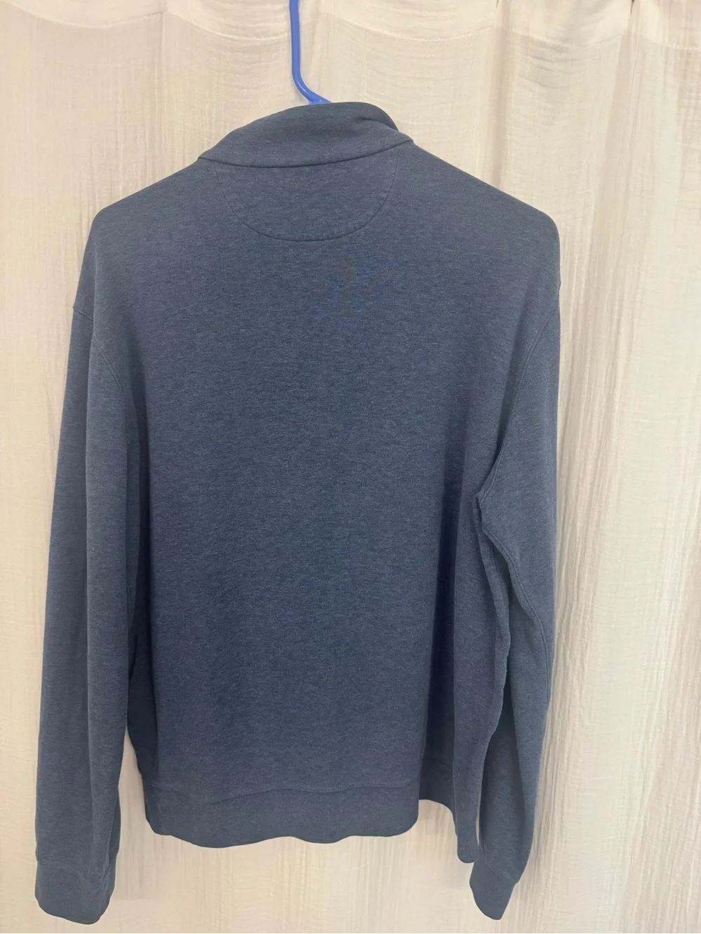 Polo by Ralph Lauren Heather Navy Half-Zip Pullover with Red Pony